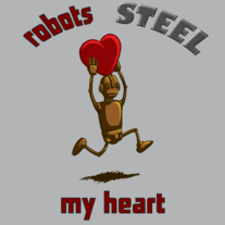 Robots Steel My Heart T-Shirt