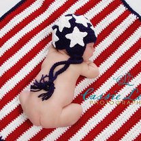 Stars and Stripes Newborn photography prop