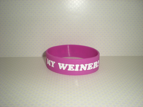 Ask Me About My Weiner Bracelet (Purple)