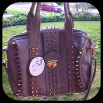 Taupe Spike Bag! 