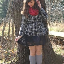 Black-forever21-dress-charcoal-gray-thrifted-coat-ruby-red-target-scarf_400_medium