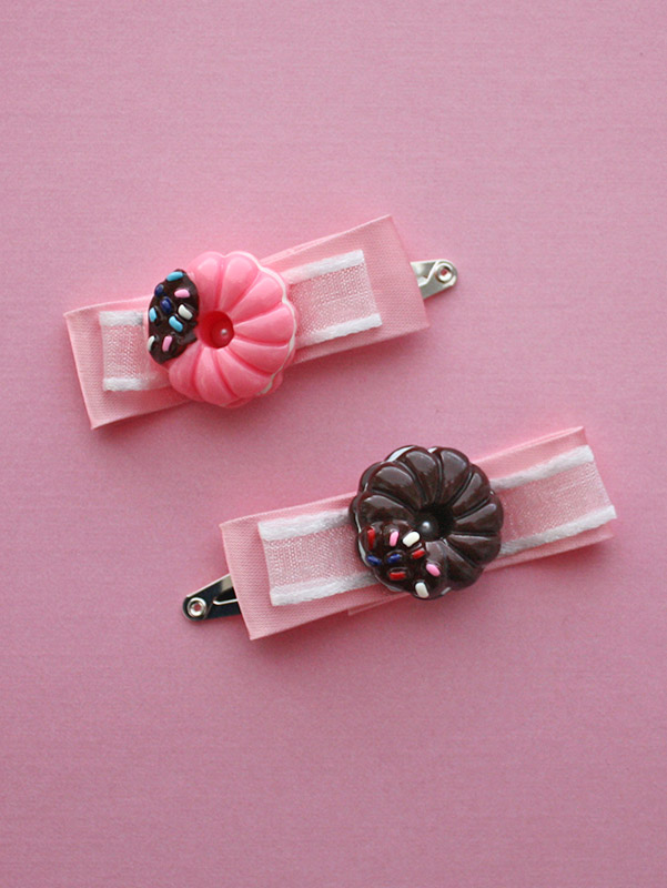 Cute Donut Hair Clip Set on Storenvy