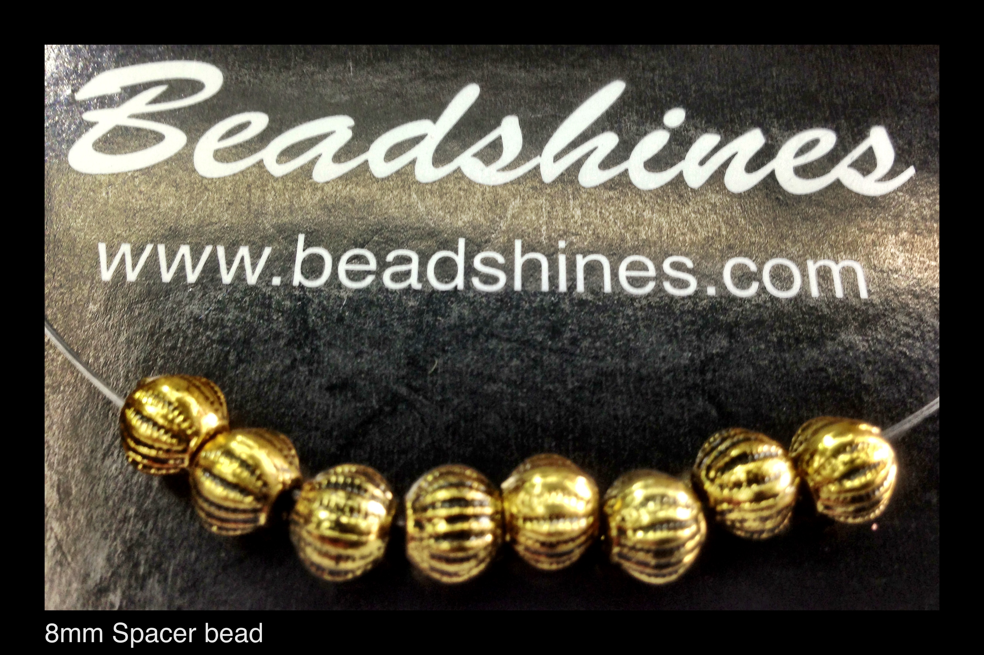 Spacer bead (100pcs) 8mm · BEADSHINES · Online Store Powered by Storenvy