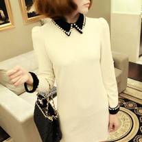 BEADED COLLAR DRESS