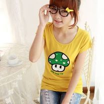 Camiseta Seta Mario / Mario Mushroom T-Shirt 2WH219