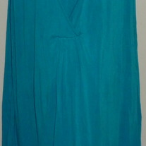 Turquoise Sleeveless Nursing Gown-George Size Large
