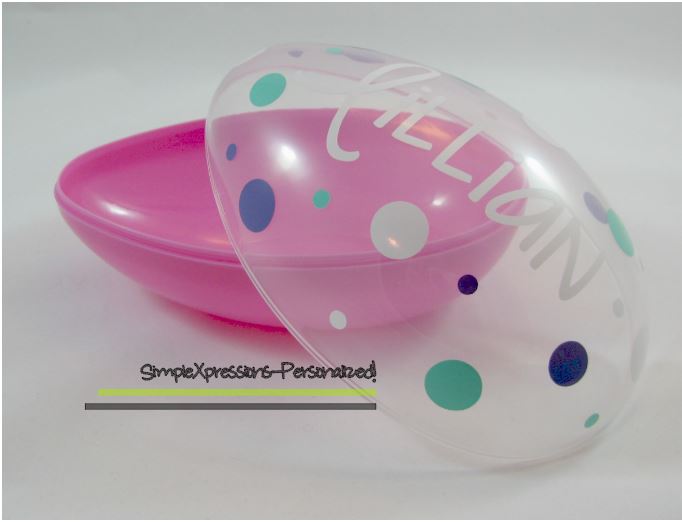 Personalized Jumbo Plastic Easter Egg, Easter Basket, Easter on Storenvy