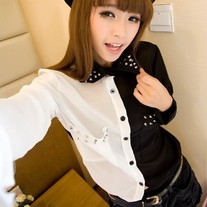 Camisa Blanco&Negro / Black&White Blouse 2WH225