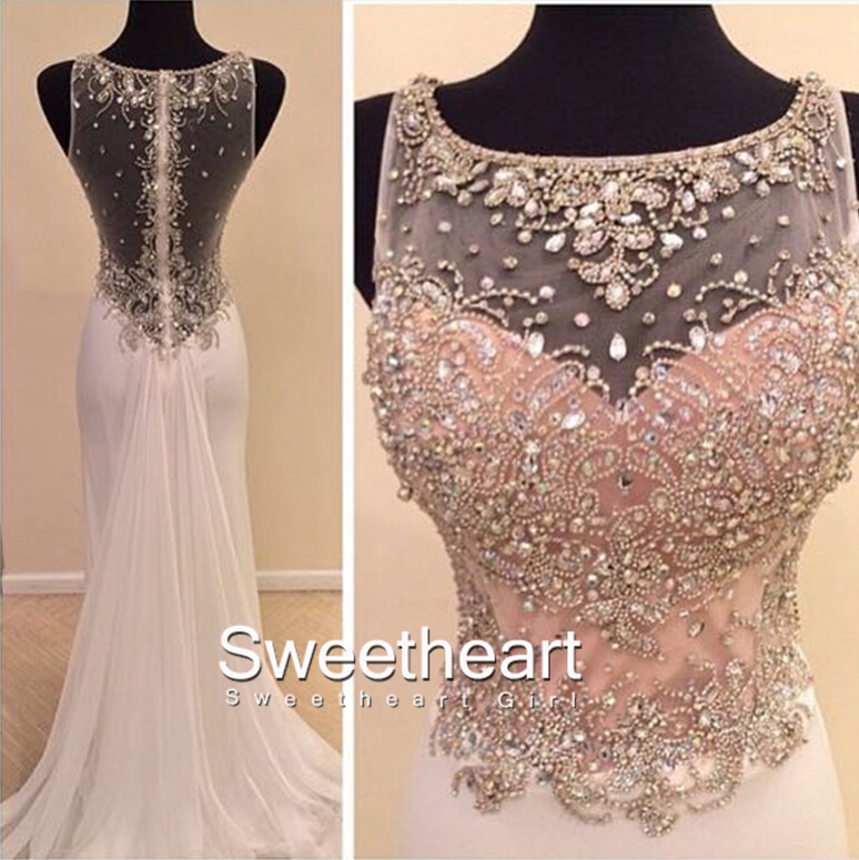 Beaded Chiffon Long Dresses