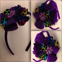 Purple Flower headband