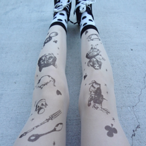ALICE IN WONDERLAND STOCKINGS