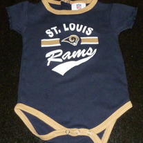 St Louis Rams Onesie-NFL Team Apparel Size 18 Months