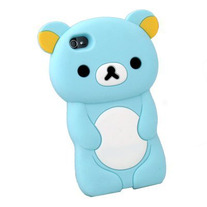Soft Silicone 3D Rilakkuma iPhone 4 Case