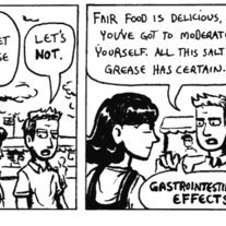 "Flatulence and Country Fair" - Original Comic Strip Art