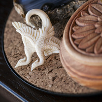 6g Swooping Birds - Bone Earrings