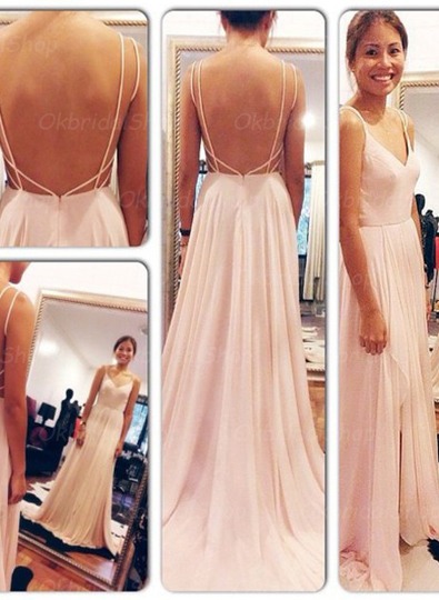 Blush Long Prom Dress