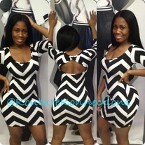 Mid sleeve Aztec dress