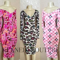 READY TO SHIP MULTI PRINT MIDI PENCIL DRESS
