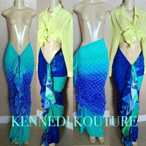 DRAWSTRING PRINT MULTI WEAR SKIRTS