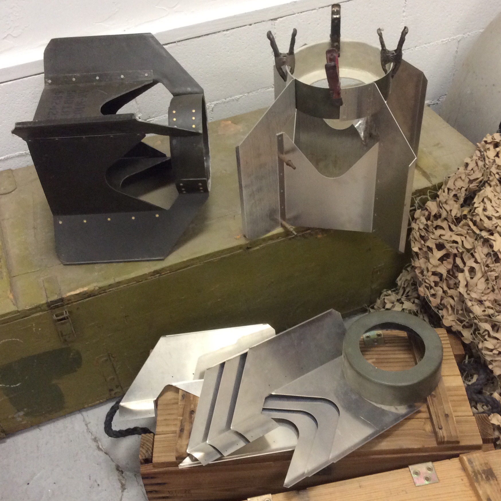 War Relic Replicas Fins (Box Type) Metal Assembly kit Uncoated, fits 500 lb ANM64/43