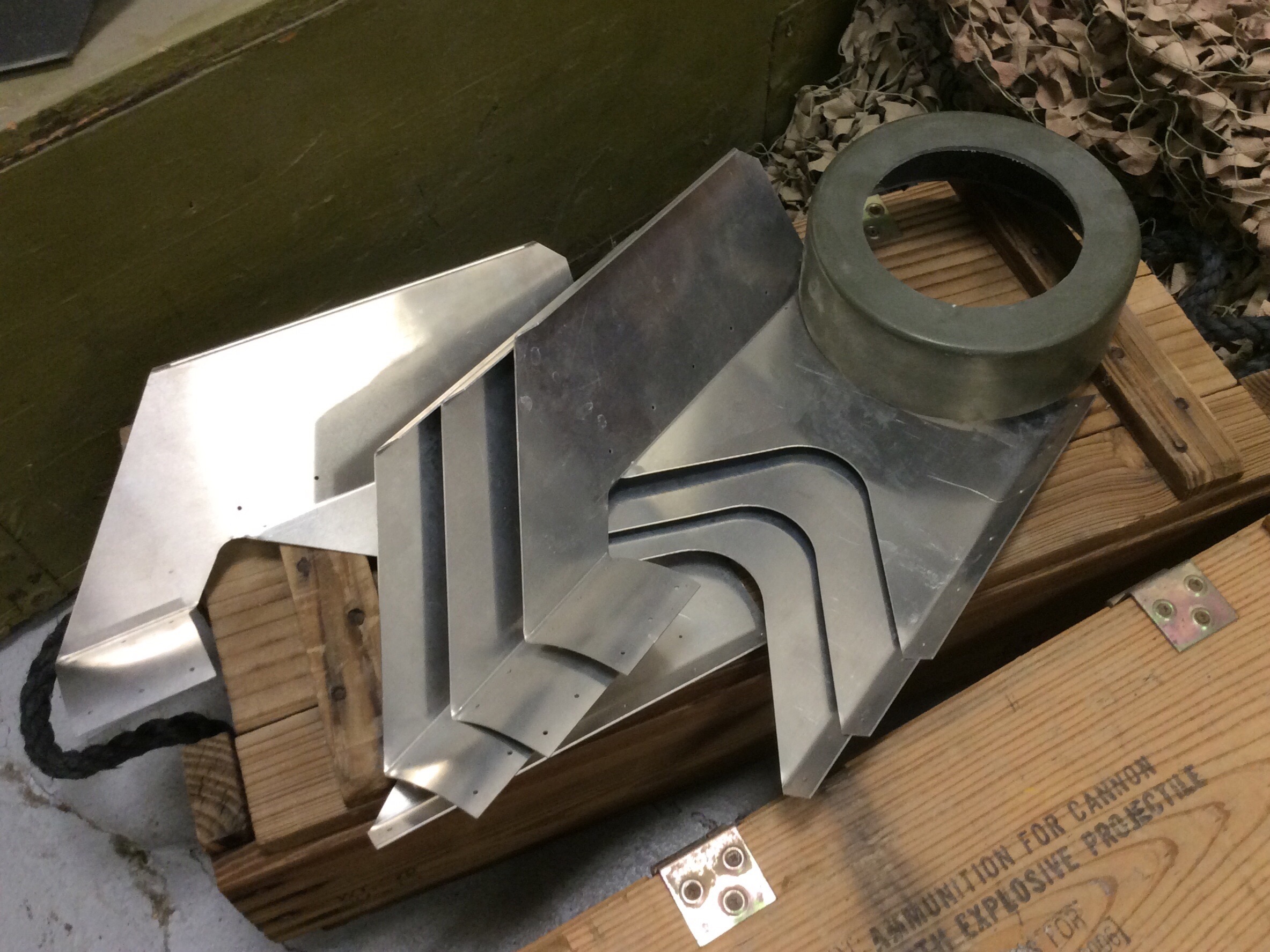 War Relic Replicas Fins (Box Type) Metal Assembly kit Uncoated