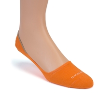 Orange No Show Socks