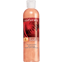 NATURALS Red Rose & Peach Shimmering Shower Gel 
