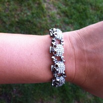All around Skull bracelet in Silver 