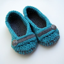 Two Tone / Marled Embellished House Slippers - *Custom Made to Order Only*