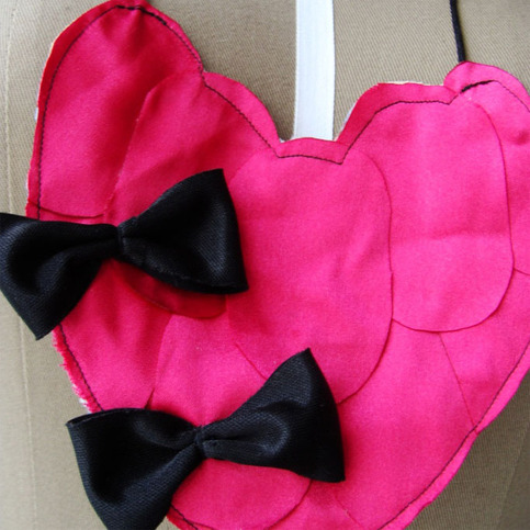 Putting my Heart Out Eco Bib Necklace by Sardinella Sardine