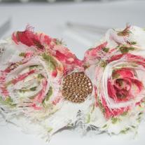 "Raspberry Cream" Shabby Sass headband