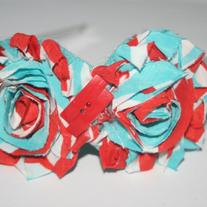 "Thing 1 and Thing 2" shabby sass headband
