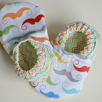 Mustache Crib Shoes
