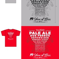 10 Years of Beer Eye Chart T-Shirt