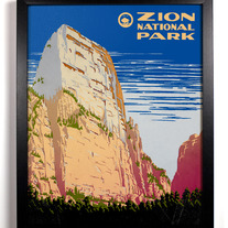 Image of Zion National Park, Giclee Art Print, 8 x 10 inches