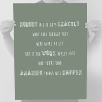 Words To Live By - Print