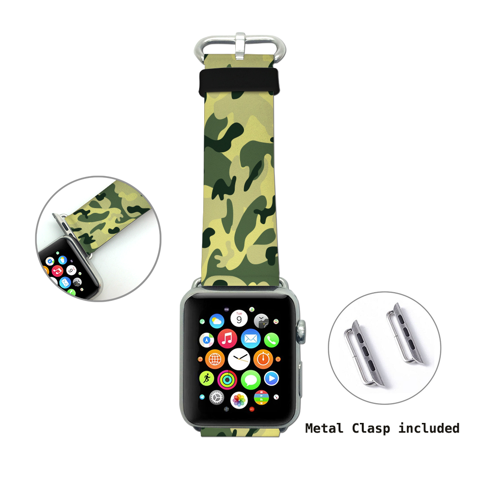 Apple Watch Band, Genuine Leather Strap Wrist Band Replacement with