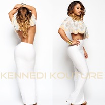 WHITE LONG CUSTOM TUNNEL MAXI SKIRT