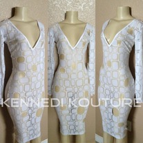 CUSTOM WHITE CUT OUT DRESS