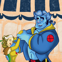 8.5x11 beauty and the beast print