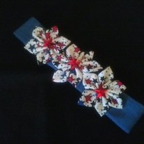 America's Stars Triple Flower Headband