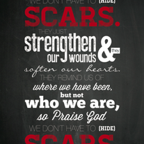 Scars Lyric Poster