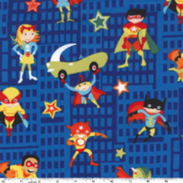 Michael Miller's Super Heroes in Blue/CX5099