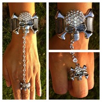 NEW Silver Cuff w/Ring Set 