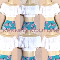 "WHITE LOVE" OFF THE SHOULDER TOP 