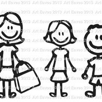 Car Family Decal Up to 5 Characters Tons of Character Choices!