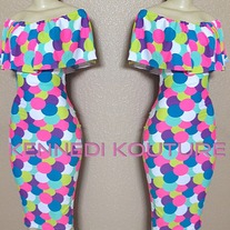 "ITS LIKE CANDY" CUSTOM LOVE MIDI PENCIL DRESS 