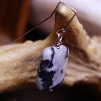 Snowflake Obsidian Tab Earrings