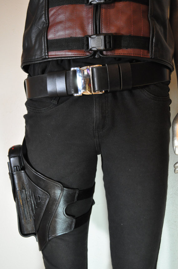 Farscape Peacekeeper pulse pistol leather Holster and belt on Storenvy