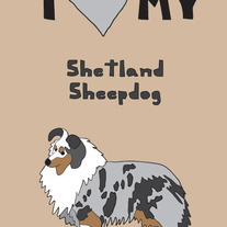Shetland Sheepdog, 5x7 print